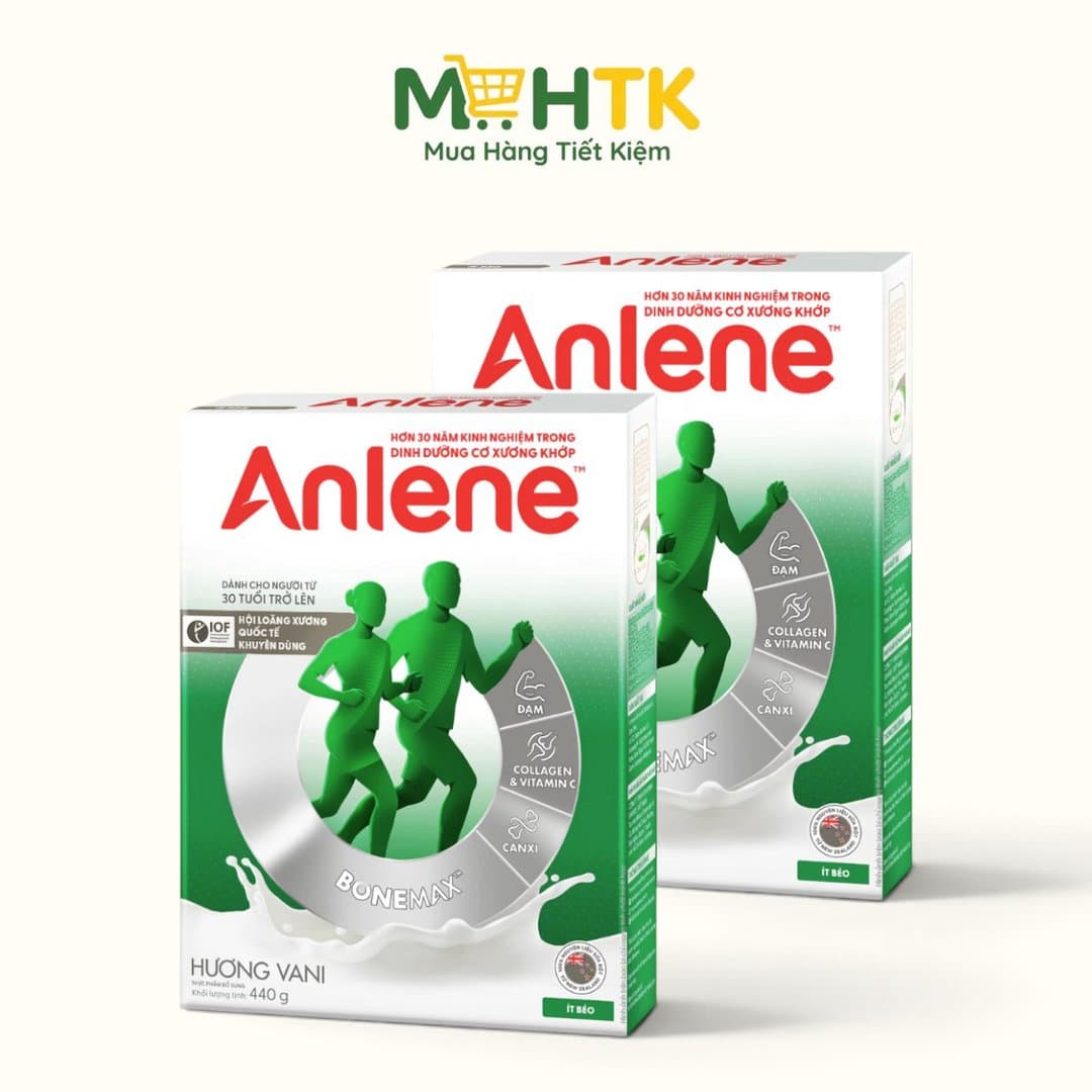 Combo 2 Anlene ít béo vani 440g,3X