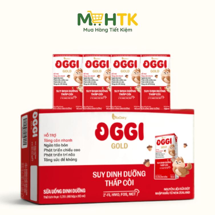 Thùng sữa nước pha sẵn Oggi Suy Dinh Dưỡng 110ml x 48 hộp — 1