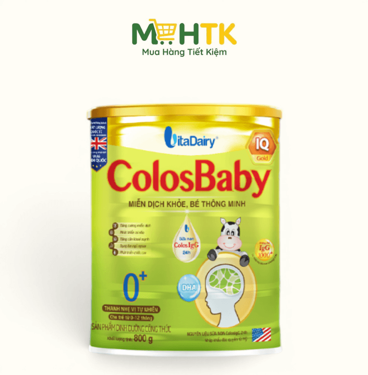 Sữa bột ColosBaby IQ Gold 0+ cho trẻ từ 0 - 12 tháng tuổi 800g — 1