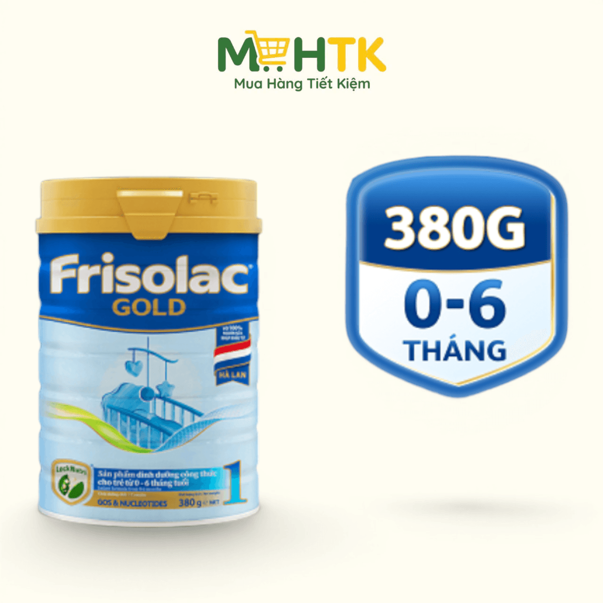 Sữa bột Frisolac Gold 1 cho trẻ từ 0 - 6 tháng tuổi 380g — 1