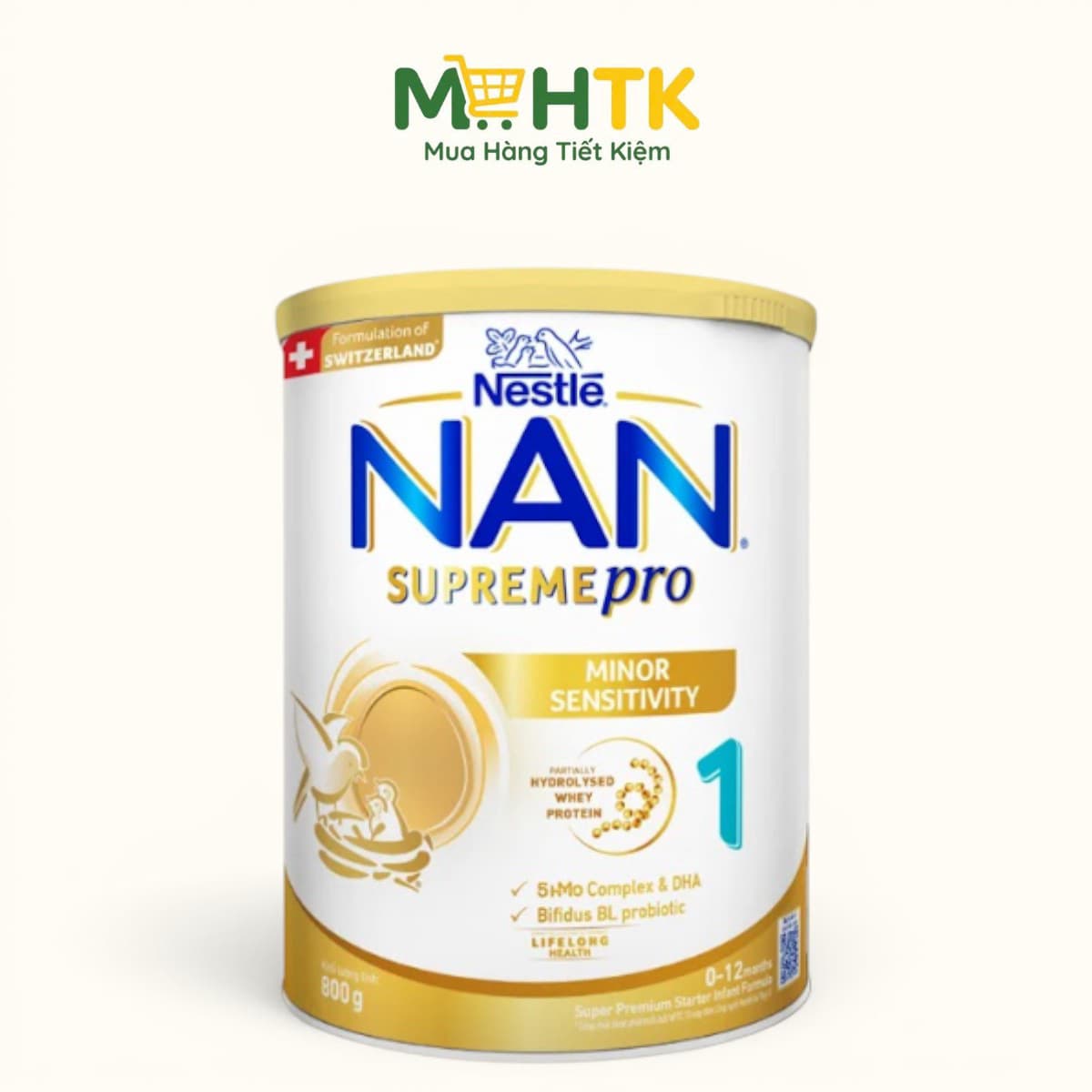 Sữa bột Nan Supreme Pro số 1 cho trẻ từ 0 - 6 tháng tuổi 800g — 1