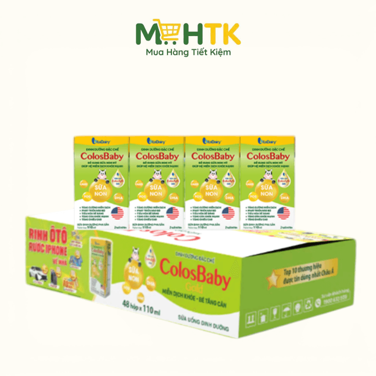 Thùng sữa nước pha sẵn ColosBaby Gold 110ml x 48 hộp — 1