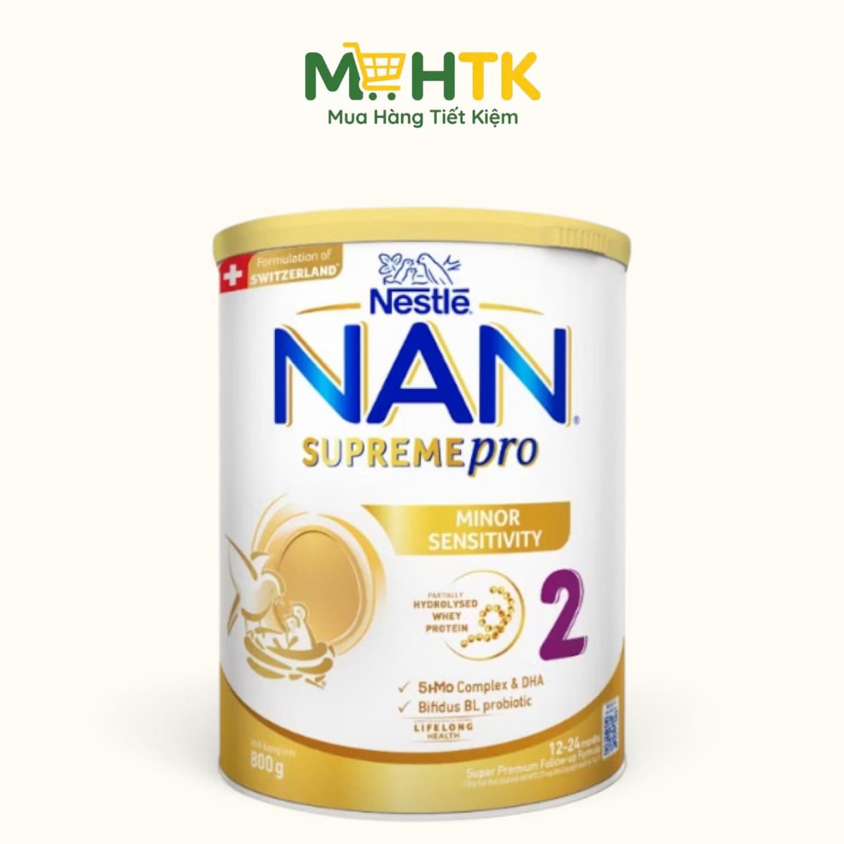 Sữa bột Nan Supreme Pro số 2 cho trẻ từ 6 - 12 tháng tuổi 800g — 1