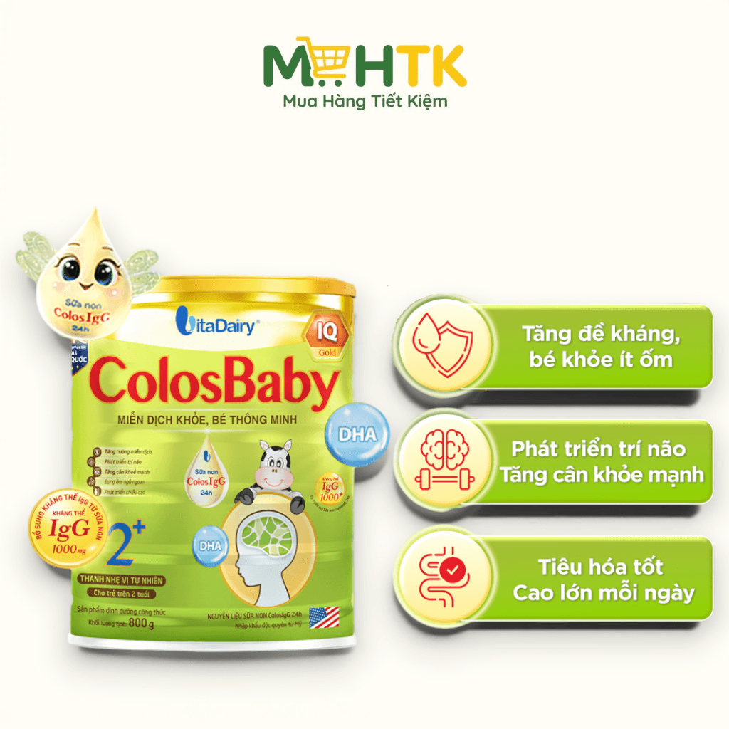 Sữa bột ColosBaby IQ Gold 2+ cho trẻ trên 2 tuổi 800g — 1