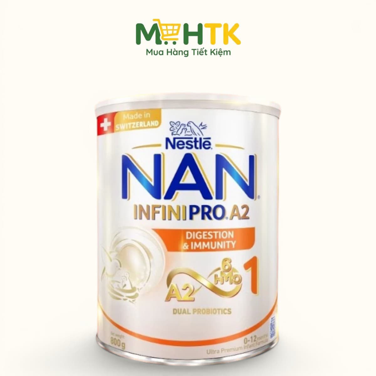 Sữa bột Nan Infinipro A2 số 1 cho trẻ từ 0 - 6 tháng tuổi 800g — 1