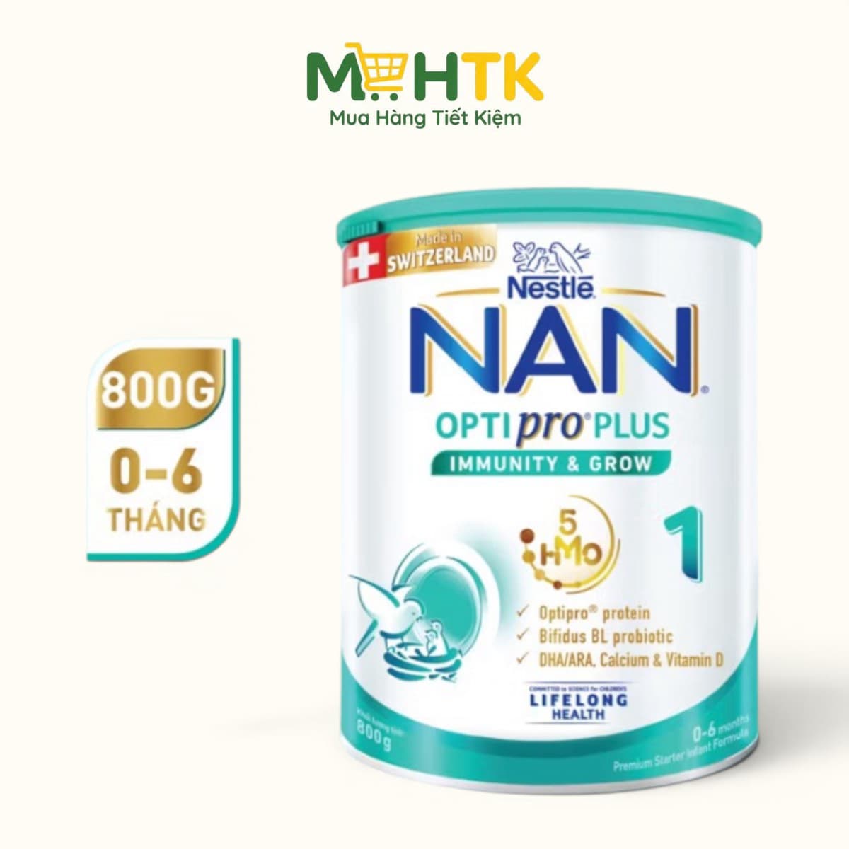 Sữa bột Nan Optipro 1 (Nan 1 Plus) cho trẻ từ 0 - 6 tháng tuổi 800g — 1