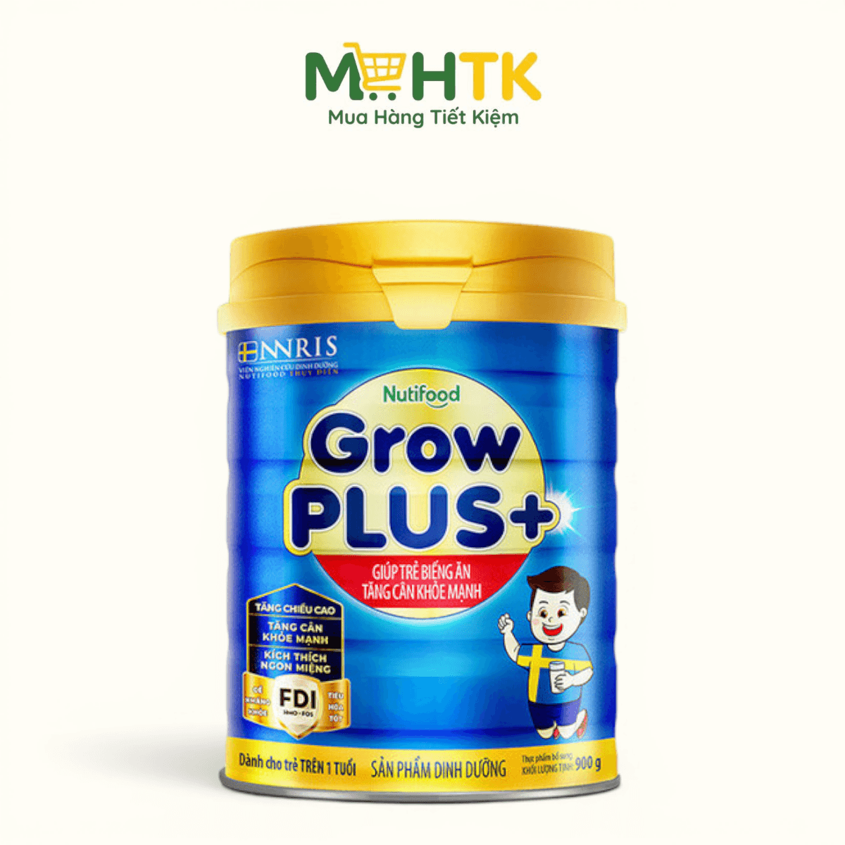 Sữa bột NutiFood Grow PLUS+ Xanh cho trẻ từ 1 - 2 tuổi 900g — 1