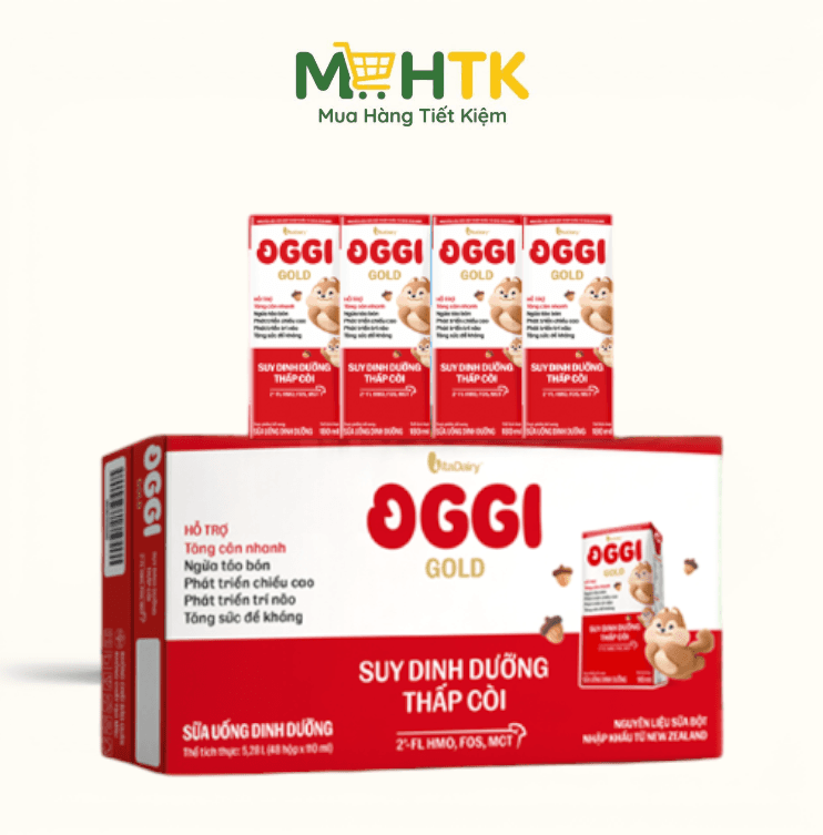Thùng sữa nước pha sẵn Oggi Suy Dinh Dưỡng 180ml x 48 hộp — 1