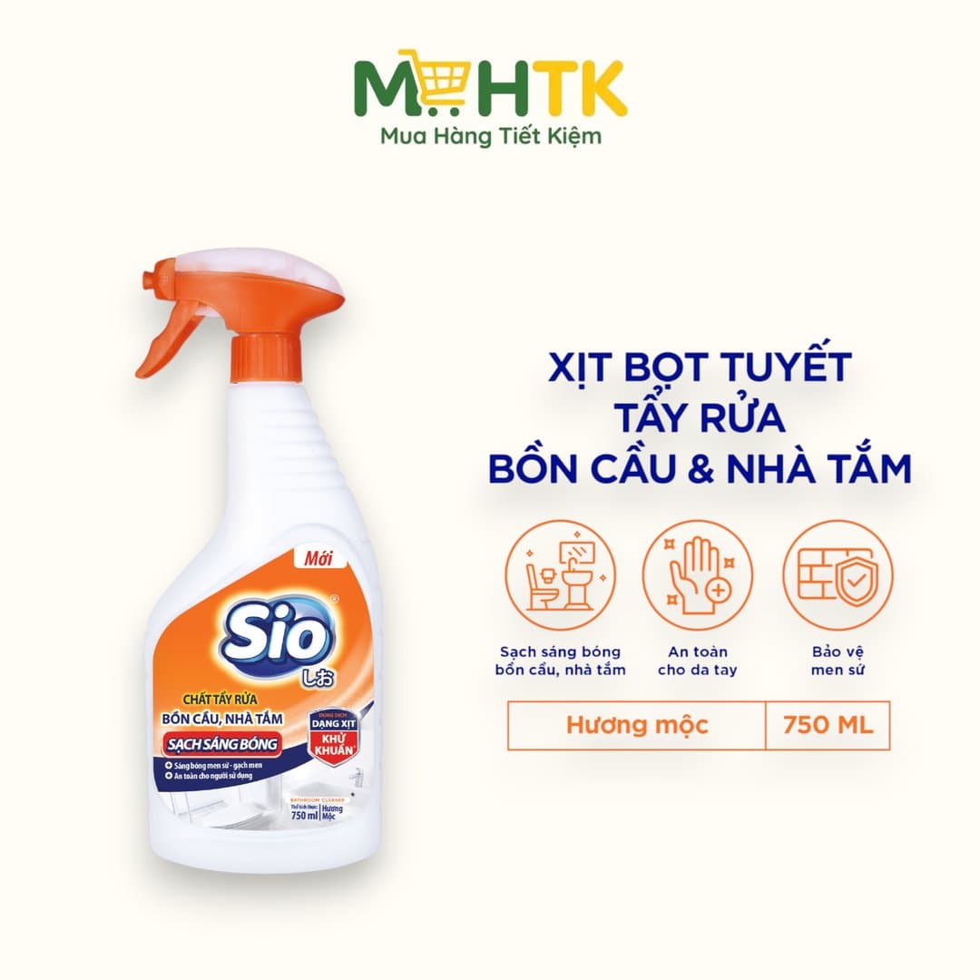 Nước tẩy bồn cầu Sio hương mộc 750 ml — 1