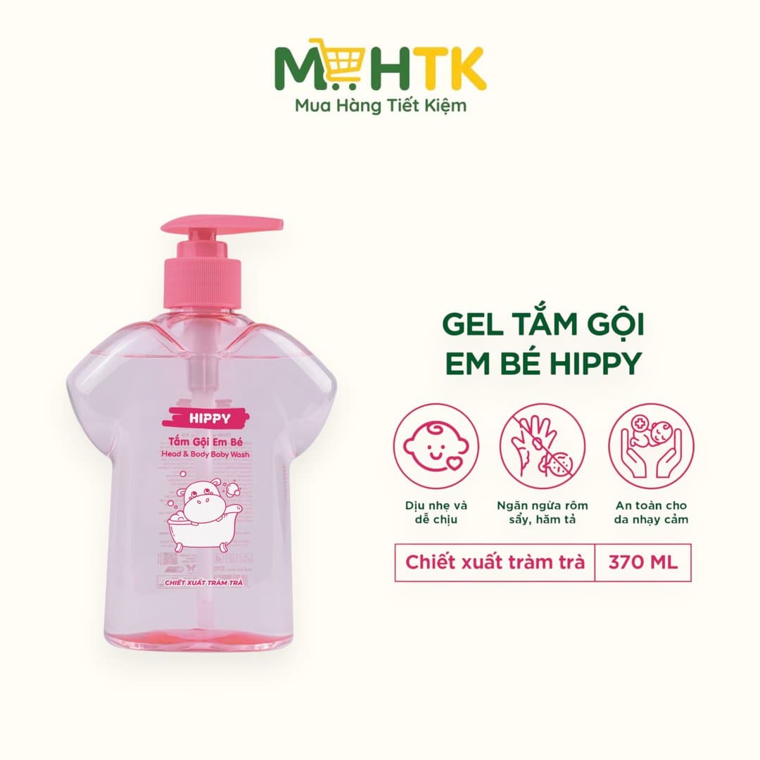 Tắm gội Hippy tràm trà 370 ml — 1