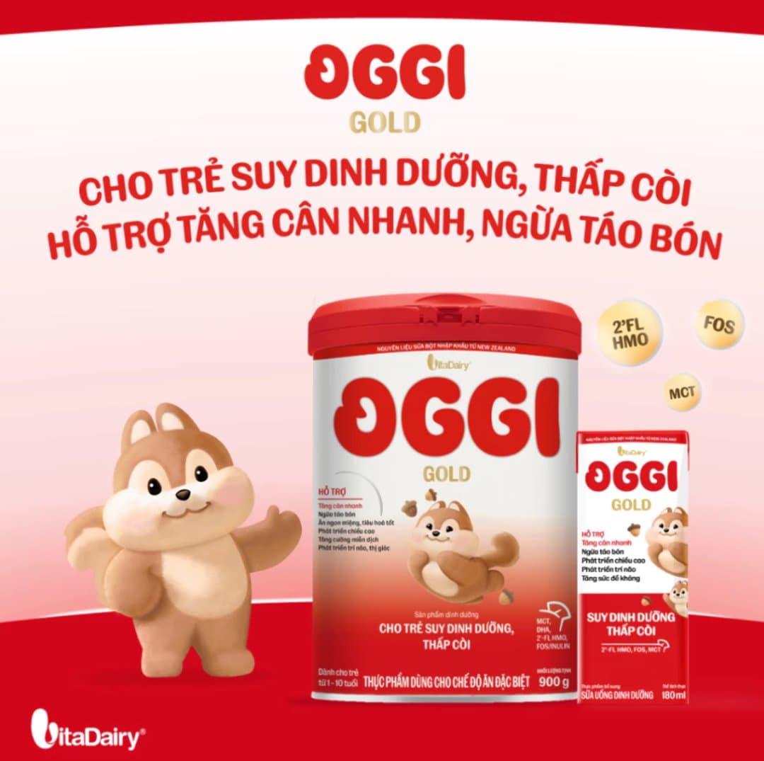 Sữa bột Oggi Suy Dinh Dưỡng cho trẻ trên 1 tuổi 900g — 2