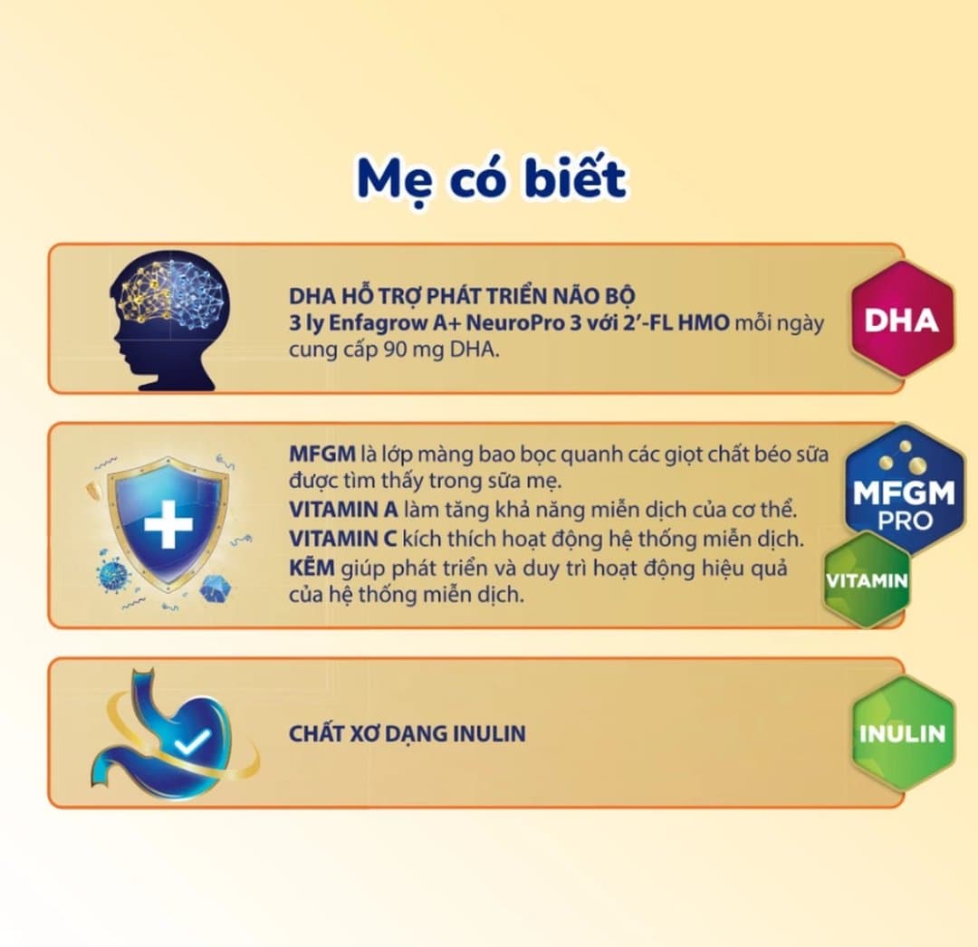 Sữa bột Enfagrow A+ NeuroPro số 3 cho trẻ từ 1 - 3 tuổi 830g — 2
