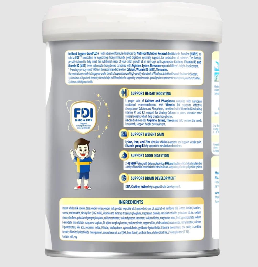 Sữa bột NutiFood Grow PLUS+ Bạc 2+ cho trẻ trên 2 tuổi 800g — 2
