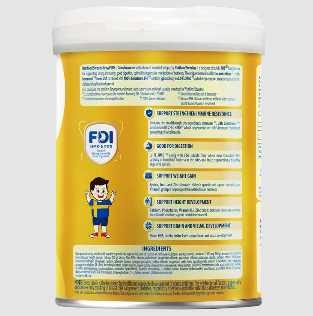 Sữa bột NutiFood Grow PLUS+ Immunel 0+ cho trẻ từ 0 - 12 tháng tuổi 800g — 2