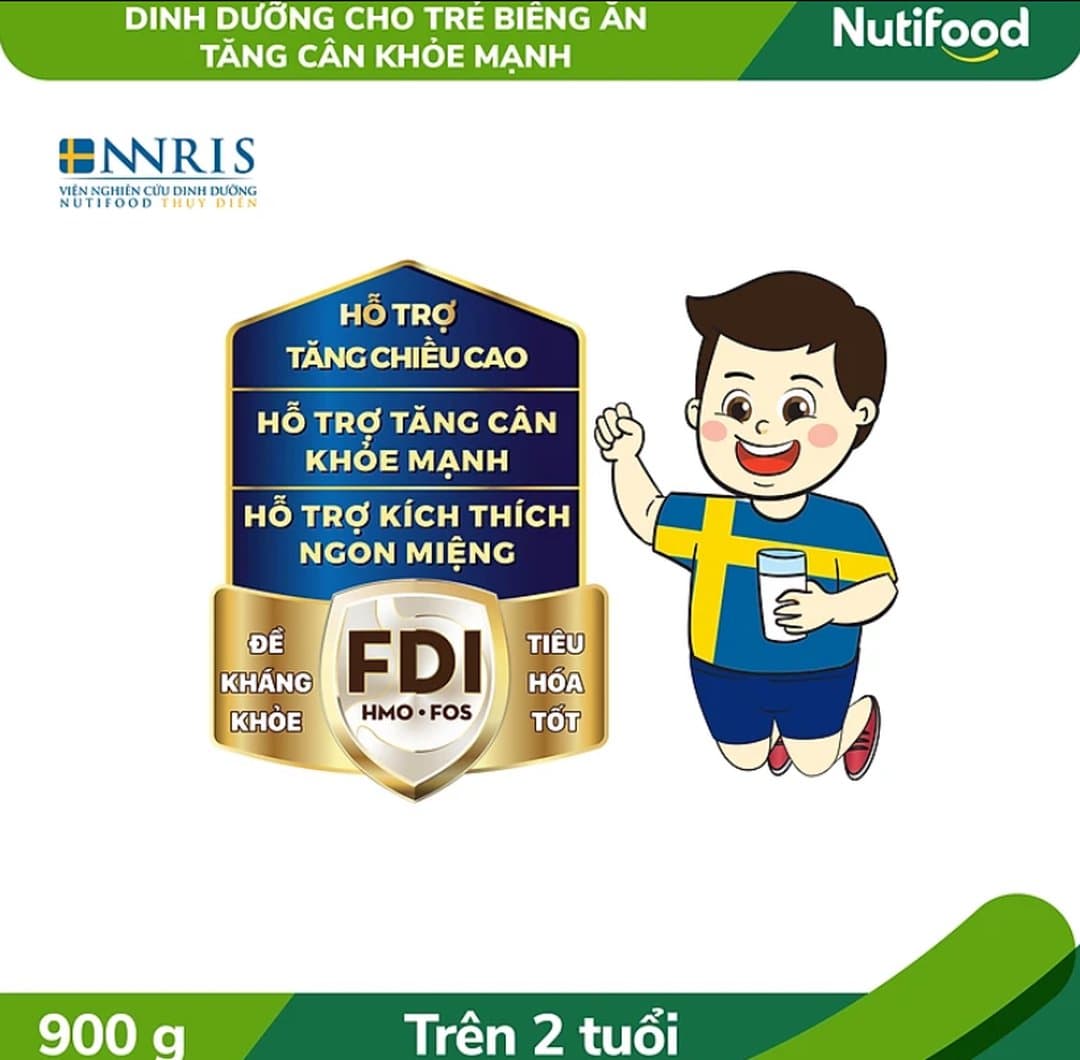Sữa bột NutiFood Grow PLUS+ Xanh cho trẻ trên 2 tuổi 900g — 5