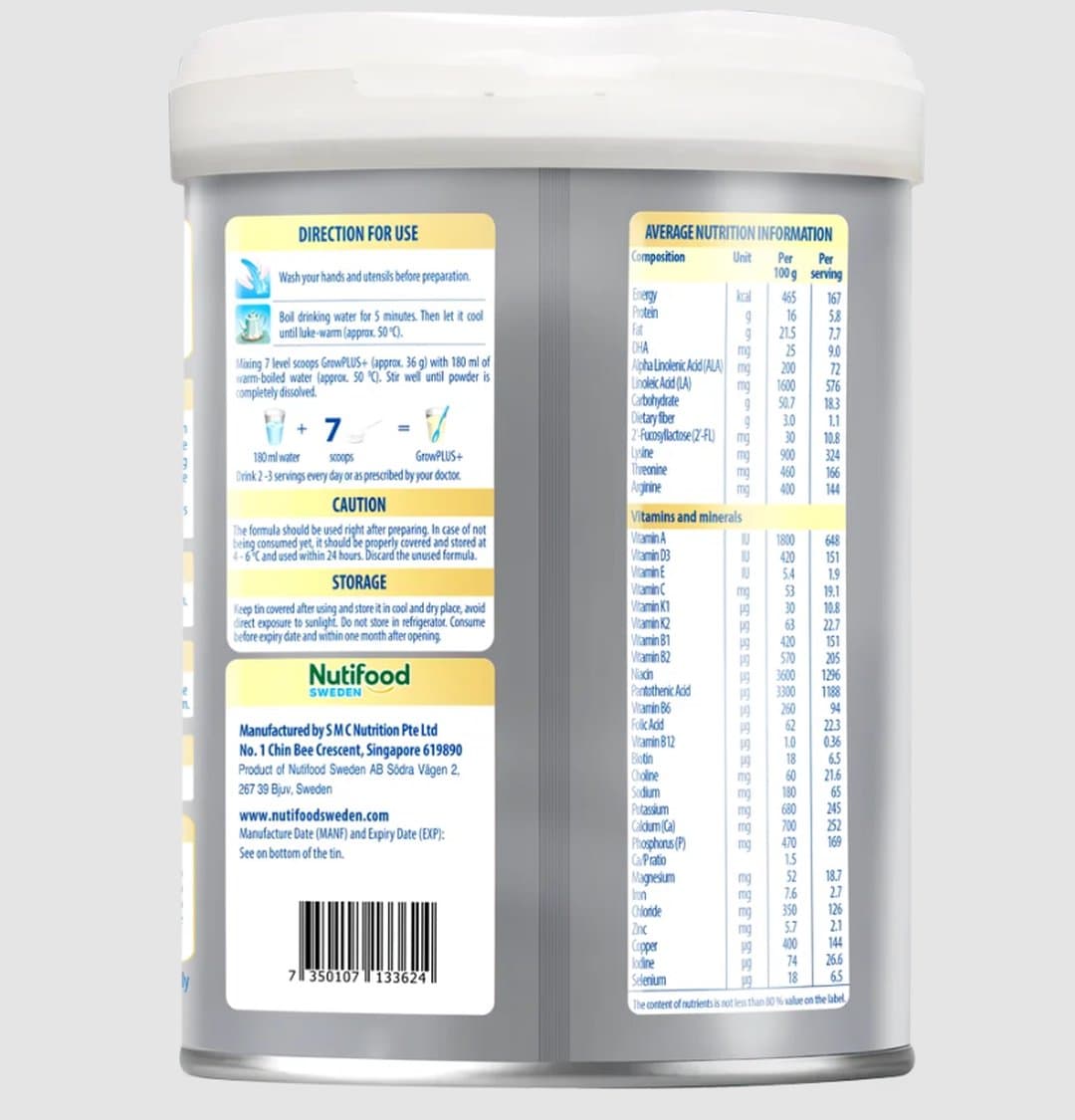 Sữa bột NutiFood Grow PLUS+ Bạc 1+ cho trẻ từ 1 - 2 tuổi 800g — 3