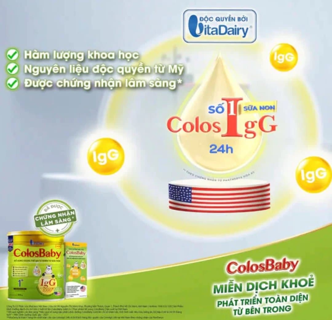 Sữa bột ColosBaby IQ Gold 1+ cho trẻ từ 1 - 2 tuổi 800g — 4