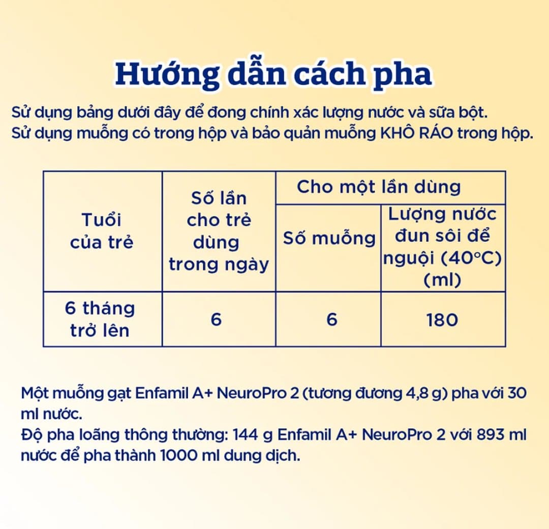 Sữa bột Enfamil A+ NeuroPro số 2 cho trẻ từ 6 - 12 tháng tuổi 1700g — 4