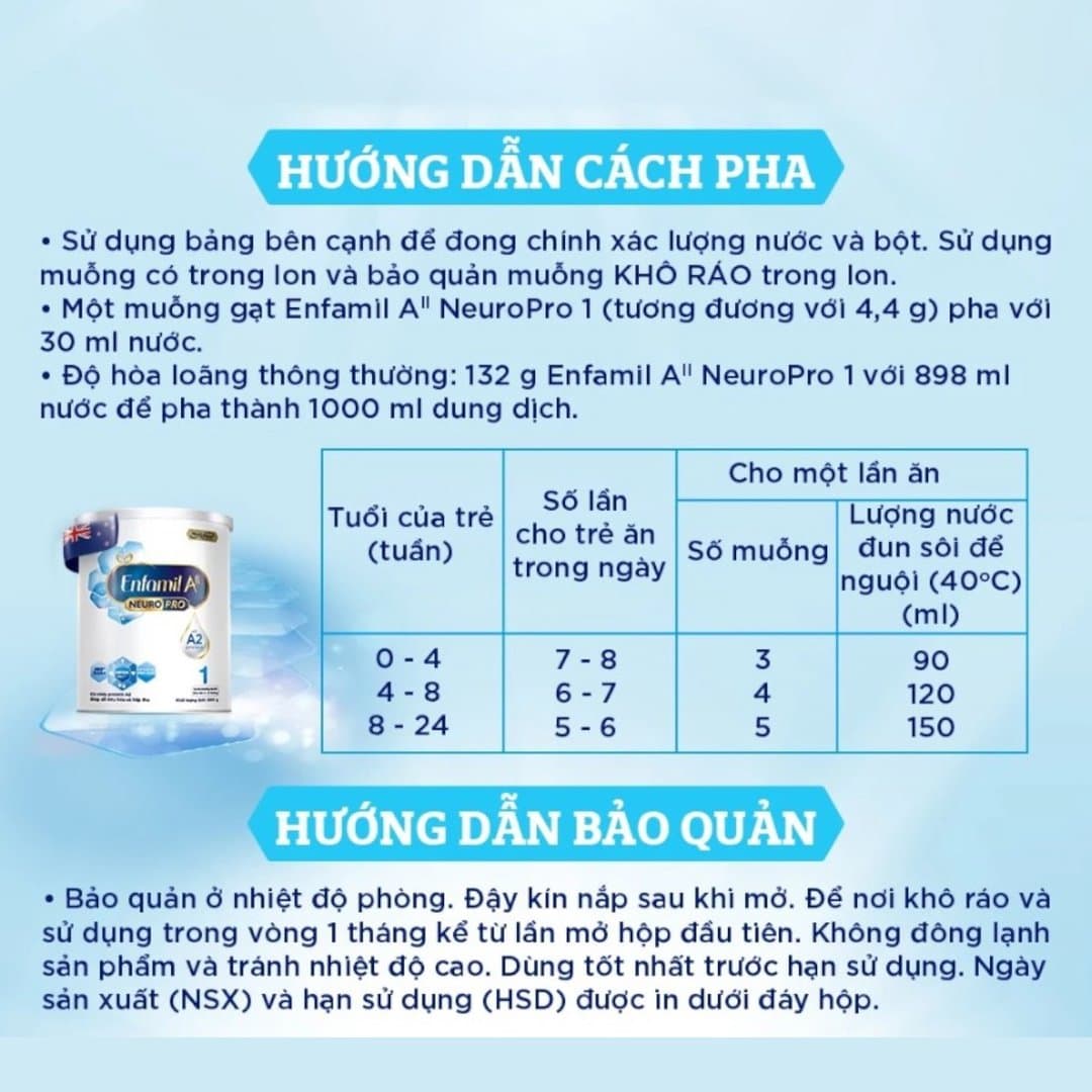 Sữa bột Enfamil A2 NeuroPro số 1 cho trẻ từ 0 - 6 tháng tuổi 800g — 6