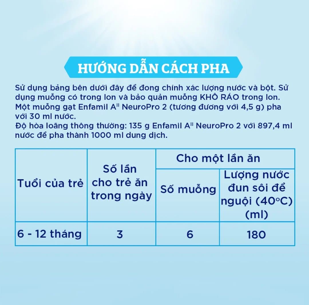 Sữa bột Enfamil A2 NeuroPro số 2 cho trẻ từ 6 - 12 tháng tuổi 800g — 7