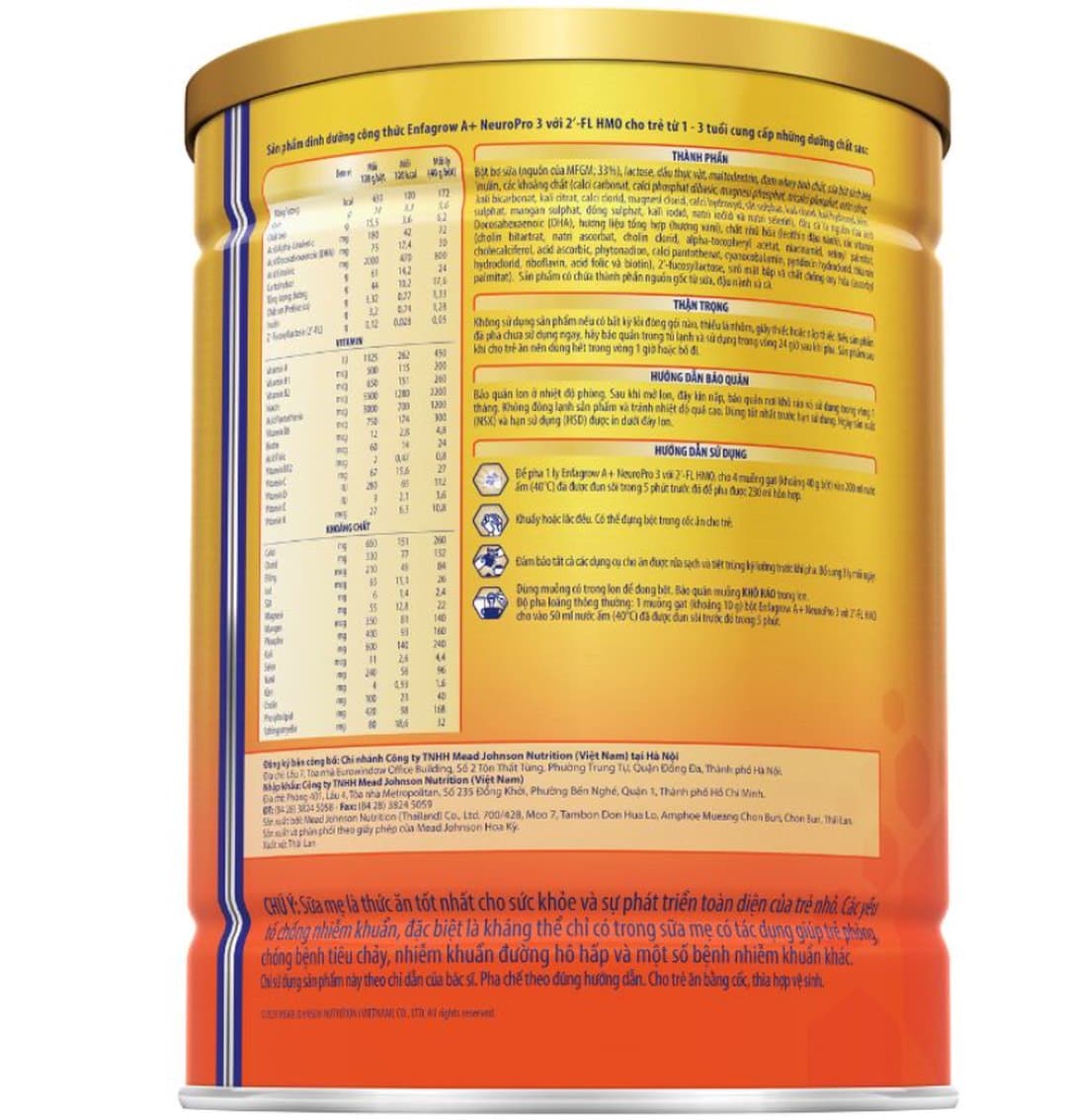 Sữa bột Enfagrow A+ NeuroPro số 3 cho trẻ từ 1 - 3 tuổi 830g — 4