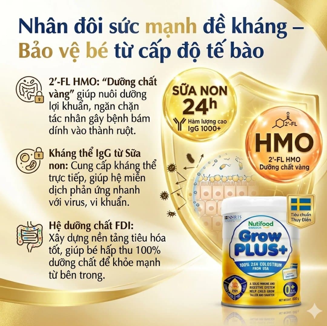 Sữa bột NutiFood Grow PLUS+ Immunel 0+ cho trẻ từ 0 - 12 tháng tuổi 800g — 5