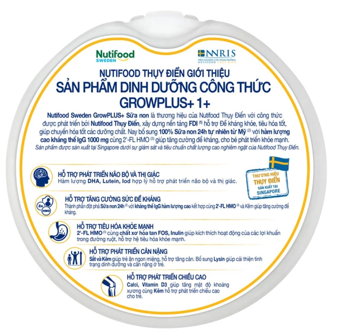 Sữa bột NutiFood Grow PLUS+ Vàng 1+ sữa non cho trẻ từ 1 - 2 tuổi 800g — 5
