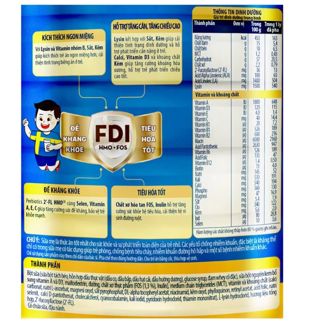Sữa bột NutiFood Grow PLUS+ Xanh cho trẻ từ 1 - 2 tuổi 1500g — 5