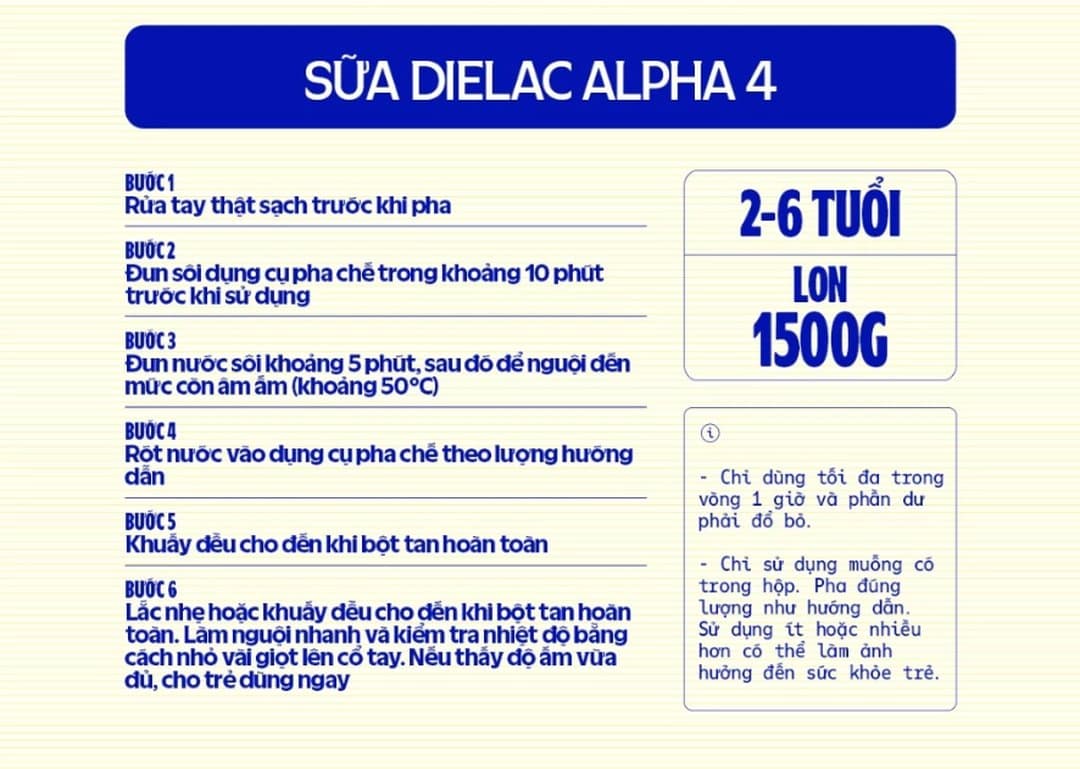 Sữa bột Dielac Alpha Step 4 cho trẻ từ 2 - 6 tuổi 1500g — 3