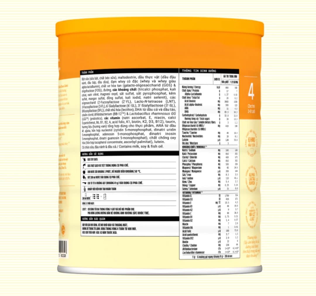 Sữa bột Optimum Gold 4 cho trẻ từ 2 - 6 tuổi 1450g — 3