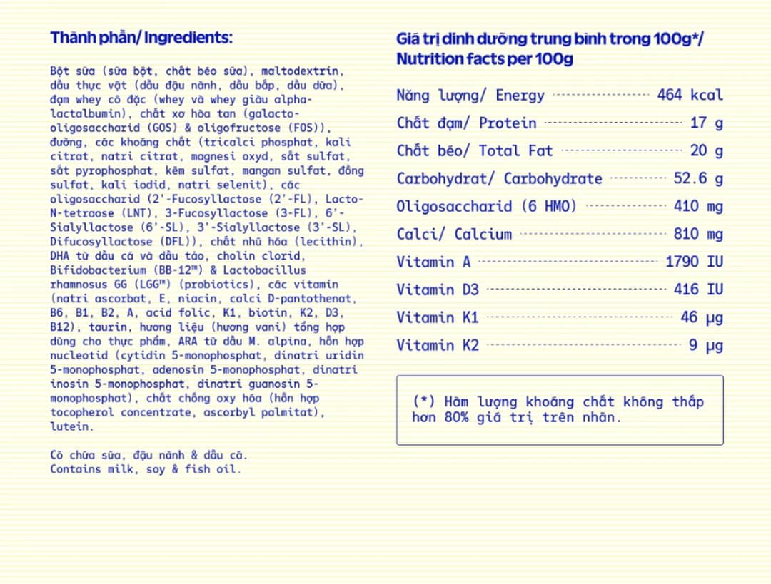 Sữa bột Optimum Gold 4 cho trẻ từ 2 - 6 tuổi 1450g — 4