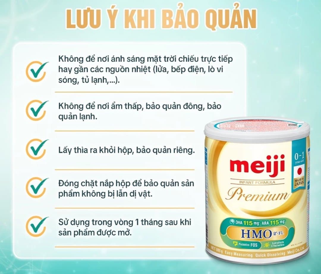 Sản phẩm dinh dưỡng công thức Meiji Infant Formula Premium 800g — 3
