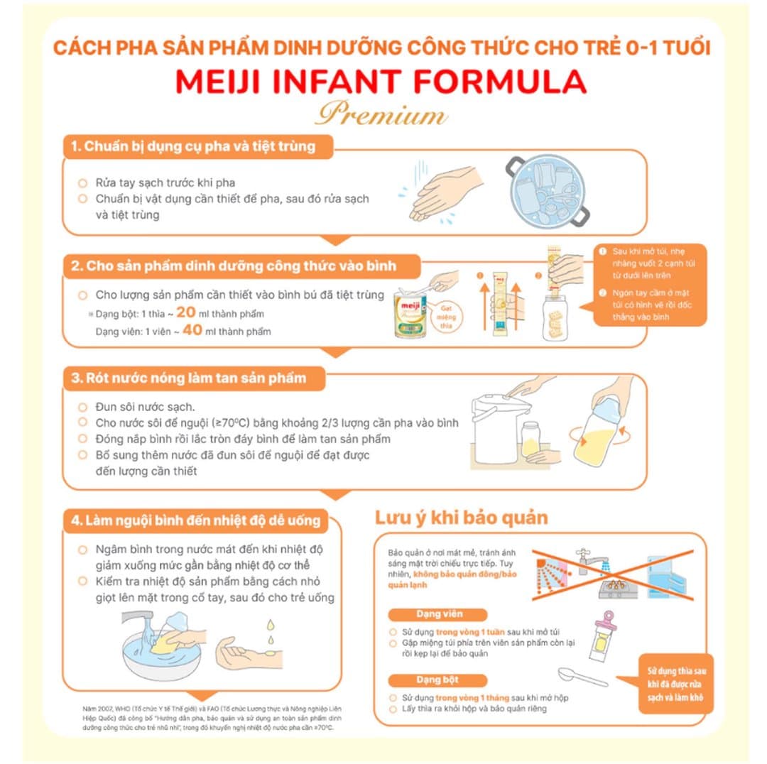 Sản phẩm dinh dưỡng công thức Meiji Infant Formula Premium 800g — 6