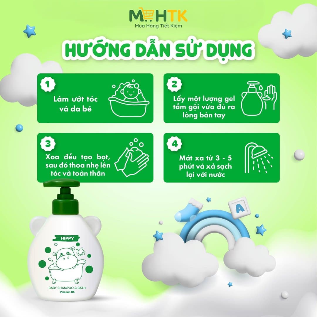 Tắm gội HIPPY 450 ml — 2