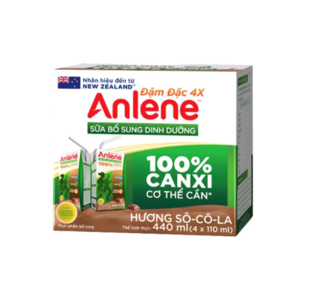 Thùng sữa nước pha sẵn Anlene hương Socola 110ml x 48 hộp — 2