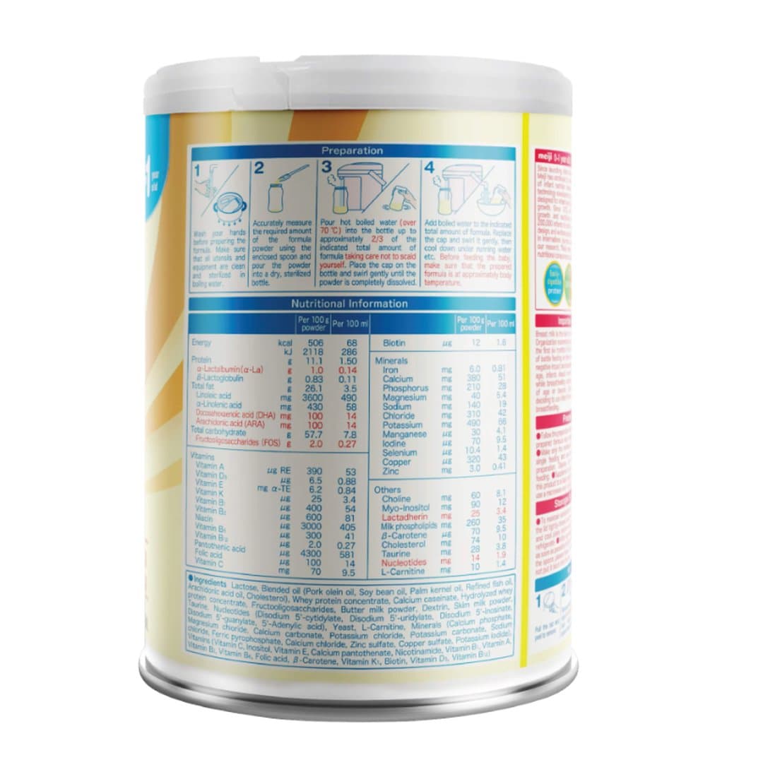 Sữa bột Meiji Hohoemi số 0 cho trẻ từ 0 - 12 tháng tuổi 800g — 4