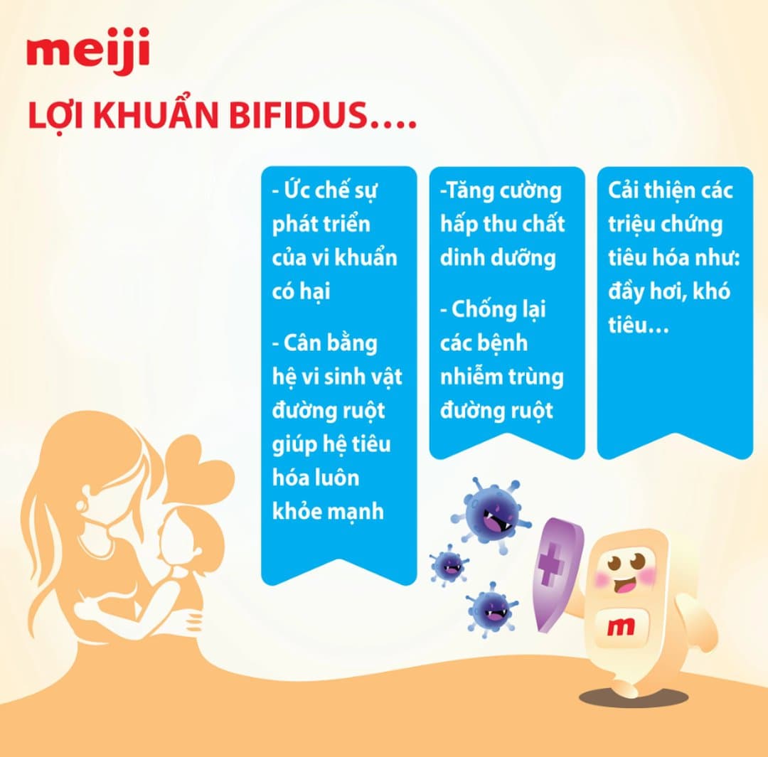 Sữa bột Meiji Hohoemi số 0 cho trẻ từ 0 - 12 tháng tuổi 800g — 7