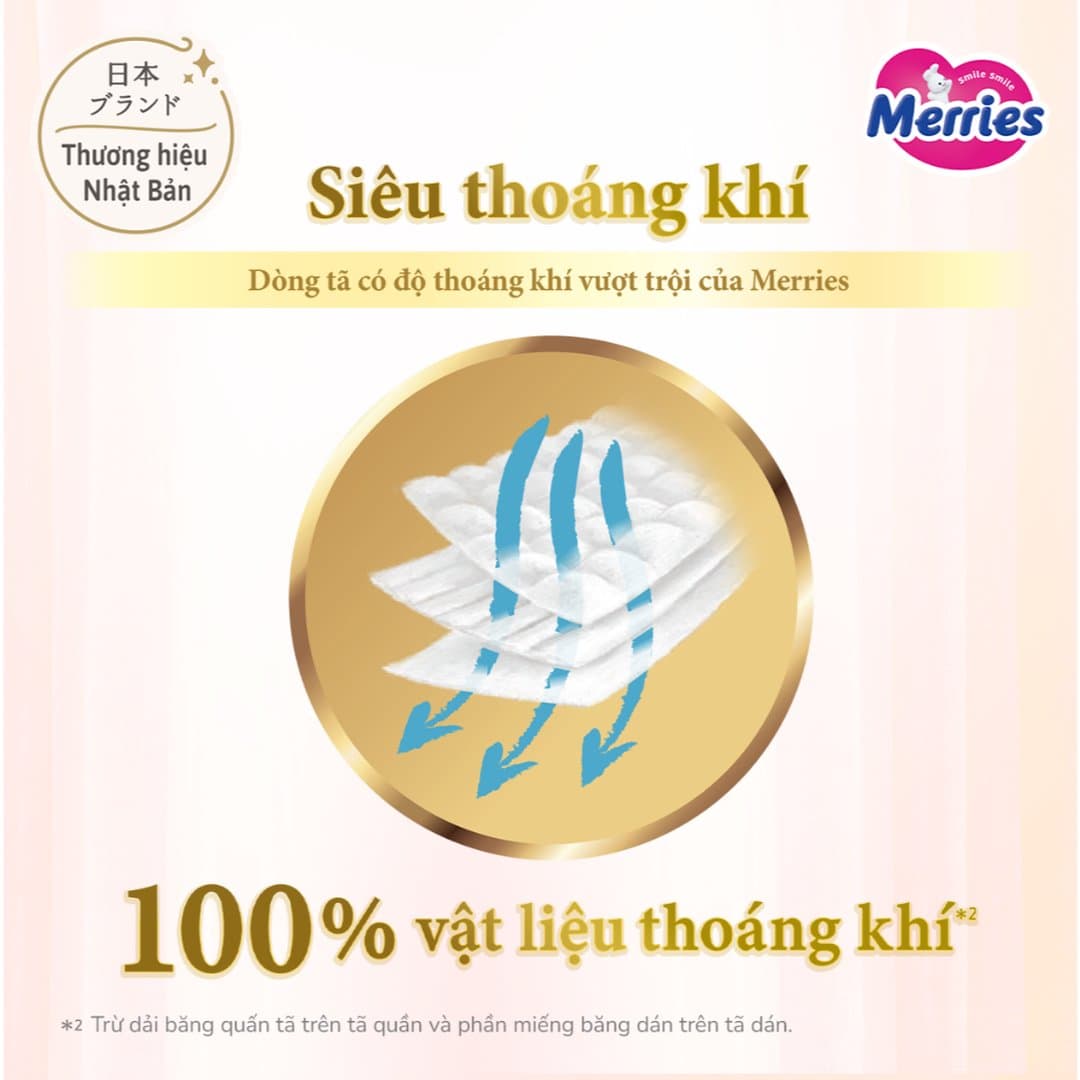 Combo 2 Tã / Bỉm Merries Nội Địa Nhật – Êm Ái, Thoáng Khí, Ngăn Ngừa Hăm Tã Hiệu Quả Quần Đủ Size — 4