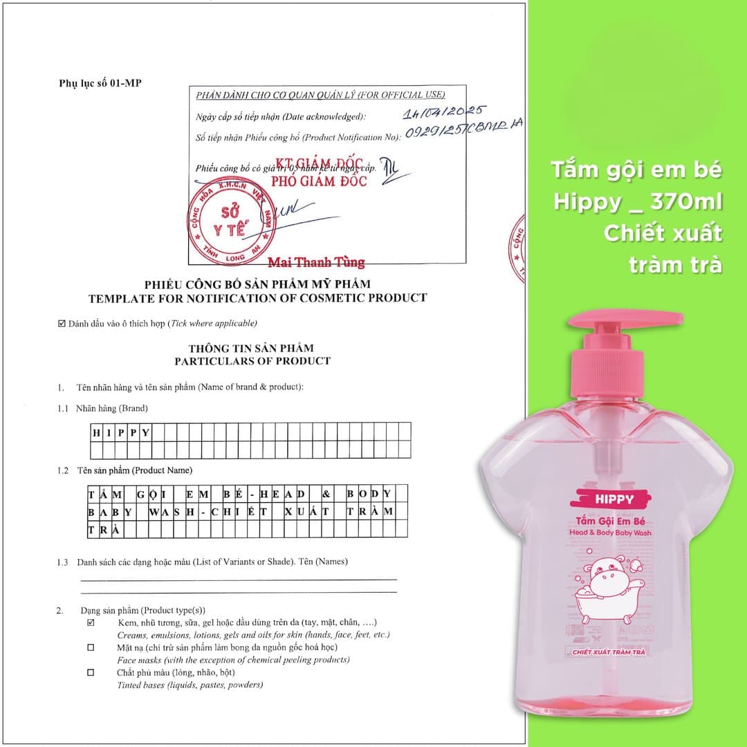 Tắm gội Hippy tràm trà 370 ml — 7