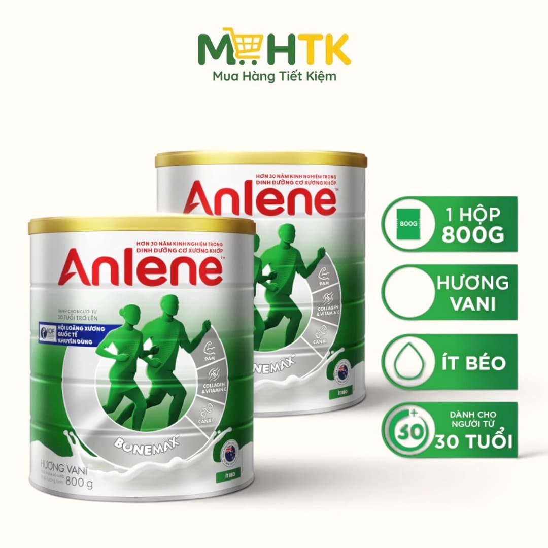 Combo 2 Anlene ít béo 800g,3X