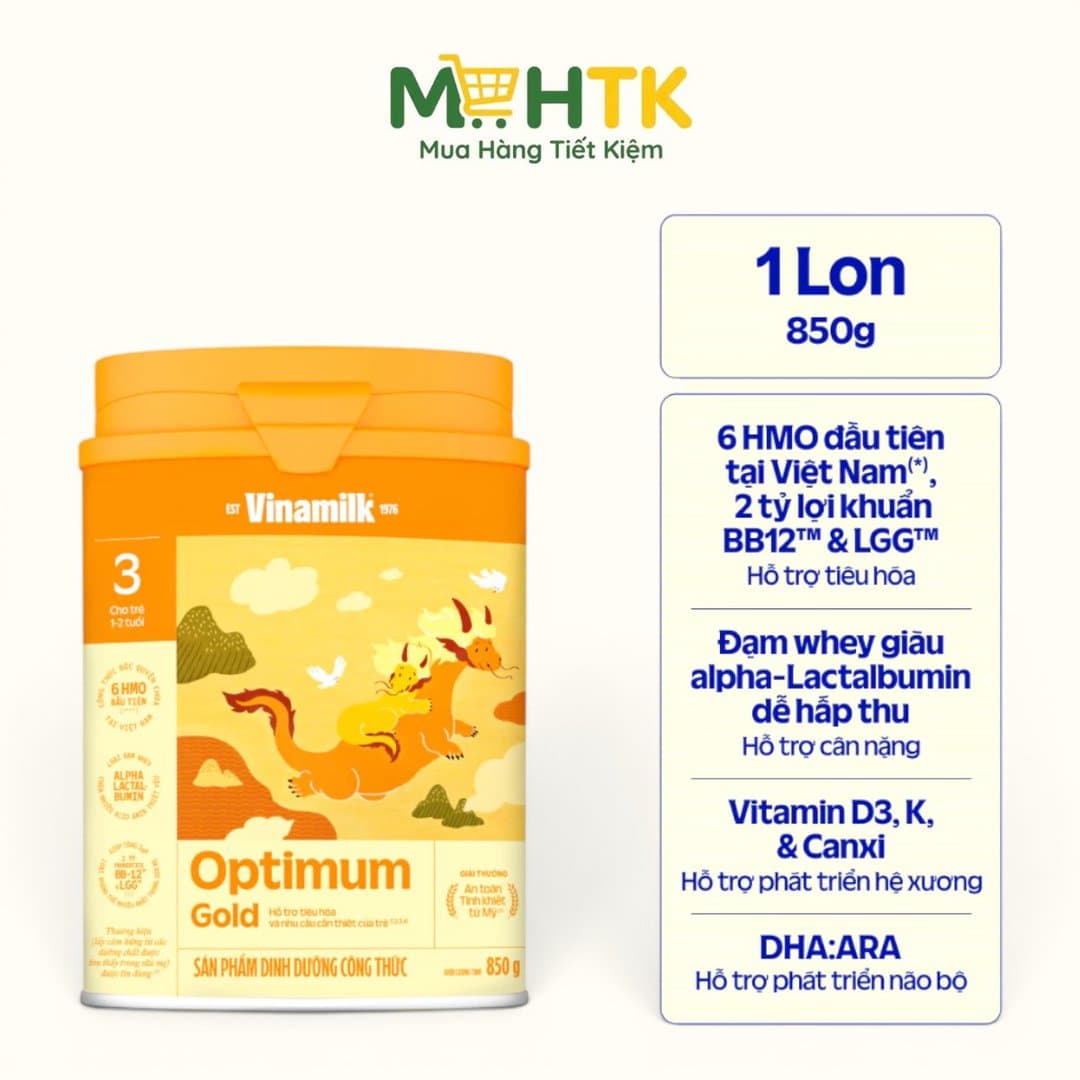 Sữa bột Optimum Gold 3 cho trẻ từ 1 - 2 tuổi 850g — 1