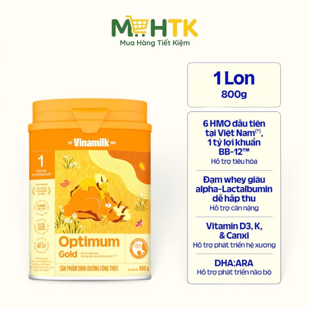 Sữa bột Optimum Gold 1 cho trẻ từ 0 - 6 tháng tuổi 800g — 1