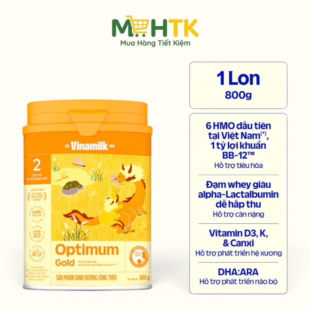 Sữa bột Optimum Gold 2 cho trẻ từ 6 - 12 tháng tuổi 800g — 1